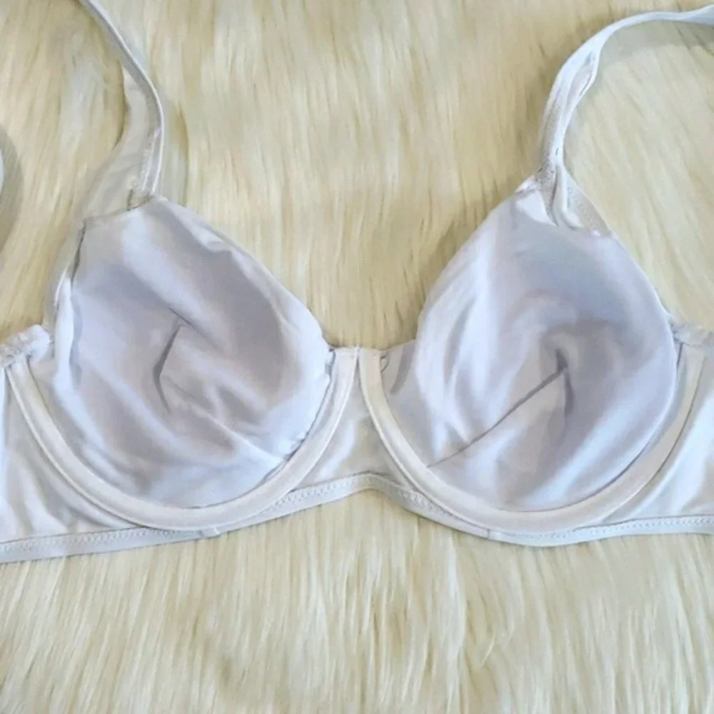 New White Underwire Top with High Cut Legs Bikini Set